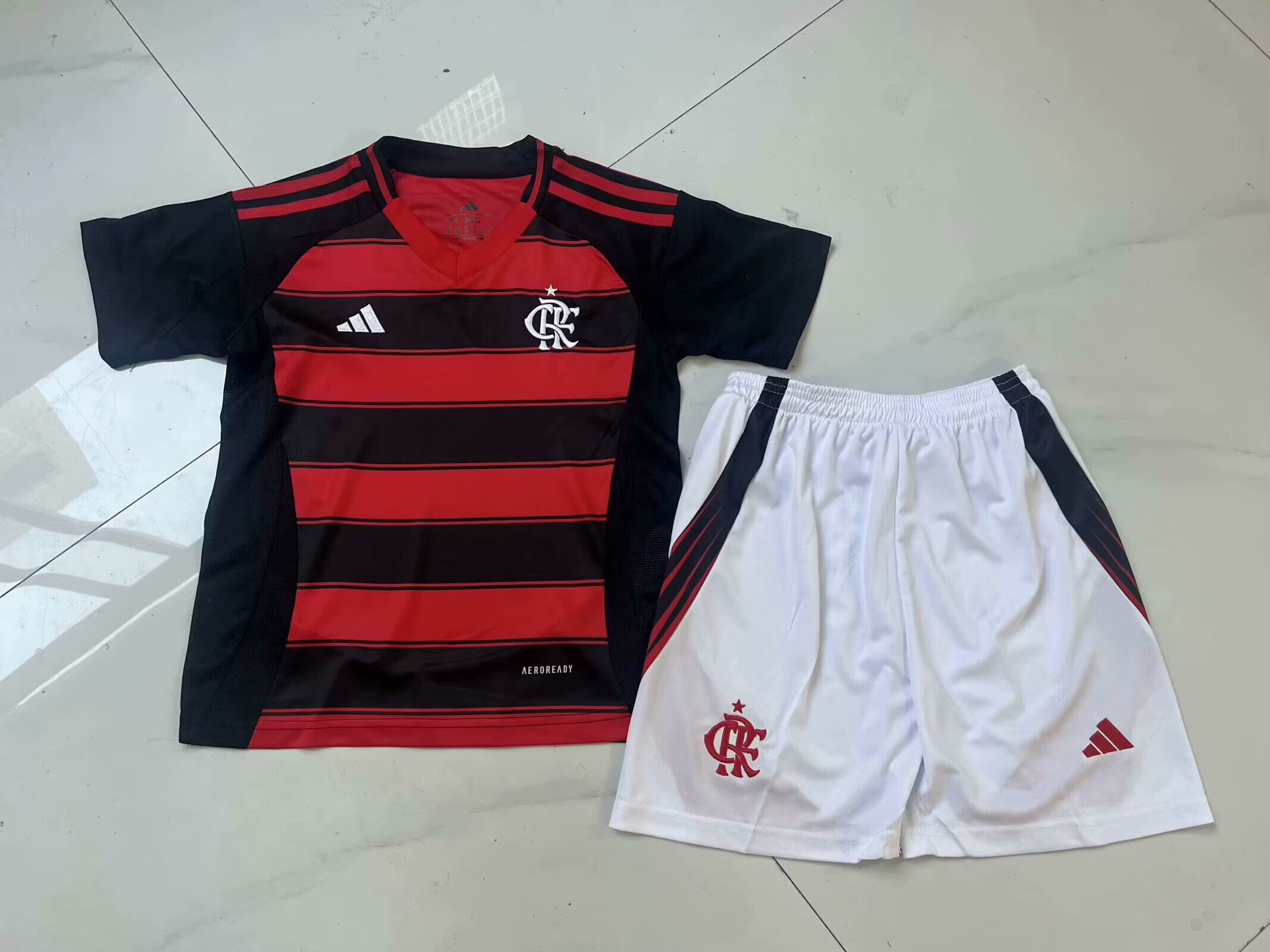 Kids-Flamengo 25/26 Home Soccer Jersey